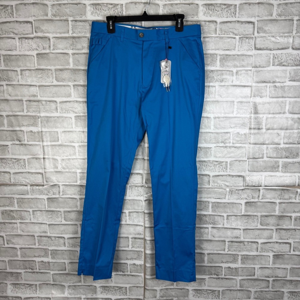 Royal and Awesome Mens Why so Blue Golf Trousers Pants 34 x 32 RPBL3432 New